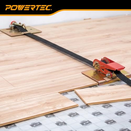 Image of POWERTEC 71102 Wood Flooring Strap Clamp w / 13 Foot Nylon Strap (Pack of 6)