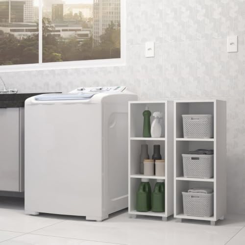 Estante Modular 3 Nichos Austin Branco