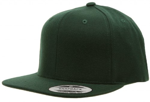 Original Yupoong Pro-style Wool Blend Snapback Blank Hat Baseball Cap 6098m - Spruce