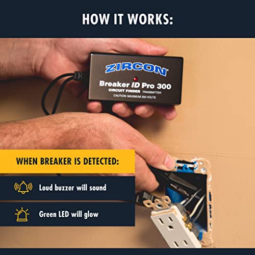 Zircon Breaker Id Pro 300 – Complete Circuit Breaker Finding Kit For Residential, Commercial & Industrial Use/Compatible With Outlets Up To 300V #TOP4