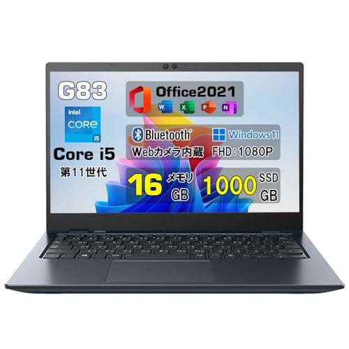 �y�����ςݕi�z�m�[�g�p�\�R�� dynabook G83 13.3�C���` 1920*1080 �y�� �m�[�gPC MS Office 2021 Web�J�������� ��11���� Core i5 ���������� 16GB SSD 1000GB WiFi Bluetoot