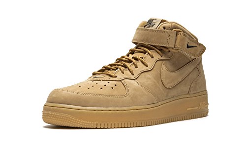 NIKE Herren Air Force 1 Mid '07 PRM QS Basketballschuhe, Braun (Flax Flax Outdoor Green), 44 EU