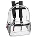 Trail maker Clear Backpack With Reinforced Straps & Front Accessory Pocket - Perfect for School, Security, & Sporting Events