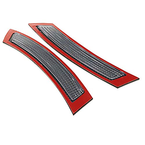 Image of 2pcs for E92 E93 3 Series 2Door 2007-2013 Front Side Marke Fender Bumper Reflector (Clear Lens)