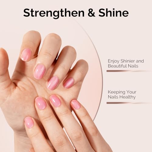 Image of MelodySusie Hema Free Gel Base Coat,Hema Free,Hpma Free,Tpo Free,No Wipe,Soak off UV LED Drying,Long Lasting Gloss Shiny 15ML
