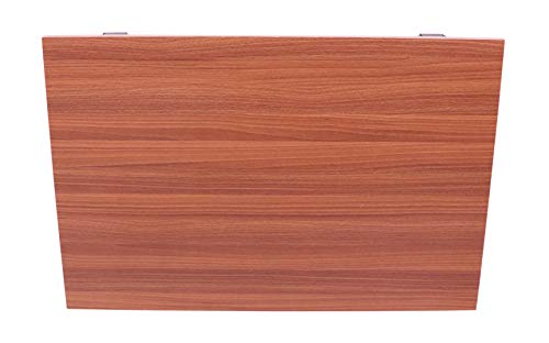 Image of Madhuran Engineered Wood Wall Mounted Study Office Laptops Foldeable Table Desk (Finish Teak) / uses Home Dining Kitchen Living Room Organizer Storage Foldable Shelf