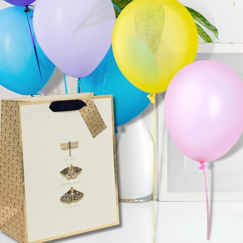 Glick Große Geschenktüte The Butterfly Collective, 315 x 260 x 135 mm, Luxuriöse recycelbare Tasche für Geburtstage & Feiern