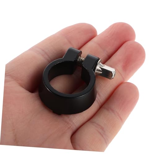 Abrazadera para platillo de batería Hemoton 25mm negra miniatura 4