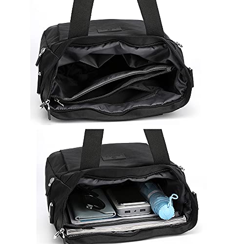 Bolso de hombro de nailon para mujer miniatura 5