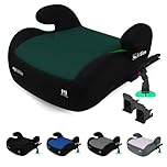 My Babiie MBCSB20 Child Booster Seat - ISOFIX, R129 i-Size 125-150cm (Group 3, 6 to 12 Years Approx.) Portable Kids Car Seat, Comfortable, Compact, Lightweight, Ideal for Travel - Forest Green