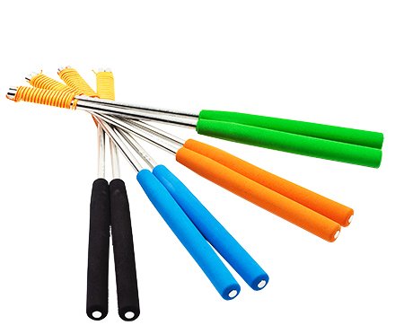 Henry's Alumnium Diabolo Control Sticks - Including Diabolo String - Various Colours Available (Black Handle)