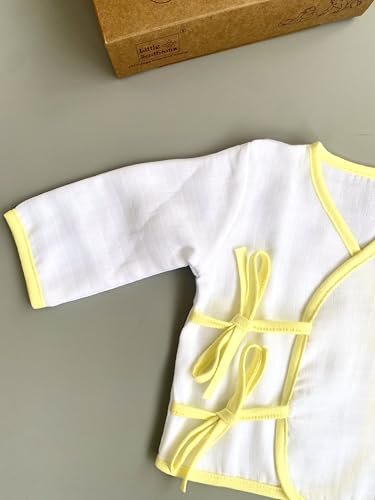 Image of Baby Relaxed Fit Double Muslin Cotton Full Sleeve Tops (Pack of 4) (LSBFST-0001 Assorted2 M6-9Months)