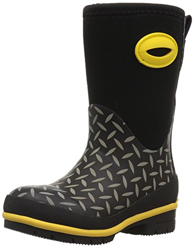 Western Chief Kid's Cold Rated Neoprene Memory Foam Snow Boot, Diamond Plate, 12