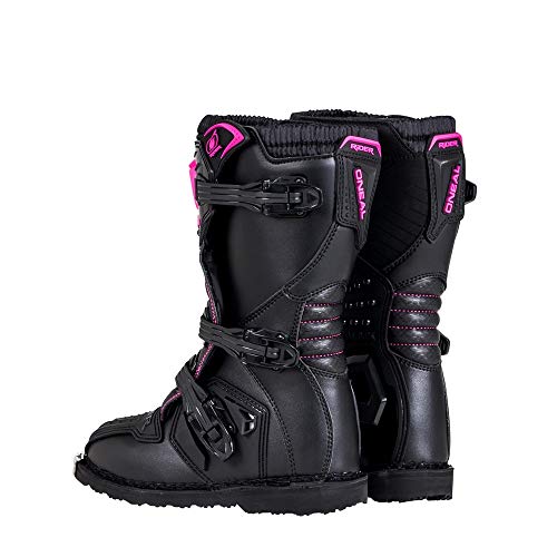 O'NEAL Youth New Logo Black/Pink Youth Rider Boot BLK PNK K12, Black/Pink, 12 Little Kid US2