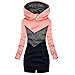 Produktbild Yowablo Hoodie Kapuzenpullover Langarm Pullover Sweatshirt mit Taschen Damen Pull-Over Classic Pullover (S,4Rosa)