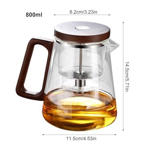 Premium Glass Tea Infuser | Large Capacity Detachable Filter for Blooming and Loose Leaf Tea - Image 2