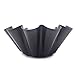 HOMOW 9 Inch Large Heavy Duty Non-Stick Fluted Tortilla Shell Pans, Heat Resistant Flower Baking Molds,Brioche Molds (2 pcs)