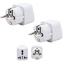 Hi-PLASST India to Europe Travel Adapter Plug Set (Pack of 5) | Type E/F Schuko Plug Converter with Universal Socket | Germany, France, Spain, Netherlands, Russia, South Korea Travel Adapter gallery image