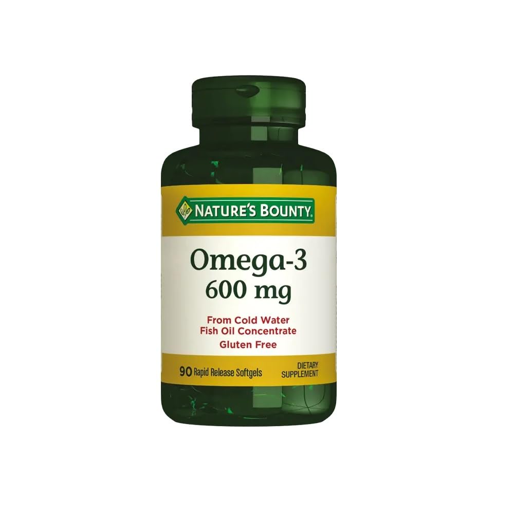Nature's Bounty Fish Oil 2400 mg Double Strength Odorless 90 Softgels (Pack of 3) No Artificial flavor 90 Count (Pack of 3)