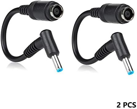 Ac Power Cord Charger Laptop Adapter Tip Connector Converter for HP Stream Spectre Pavilion Envy EliteBook Split Chromebook ProBooK ProBooK EliteBook Folio Female 7.4x5.0mm to 4.5x3.0mm(2 Pack)