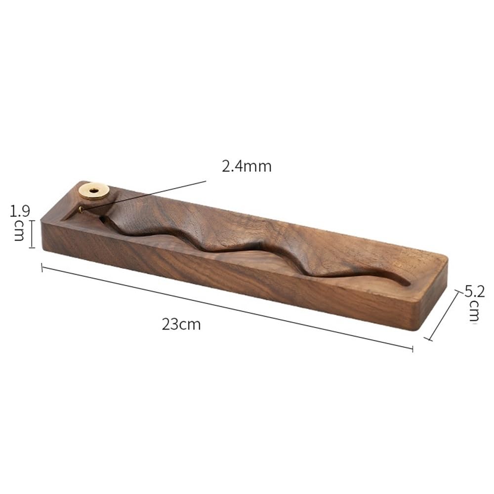 Räucherstäbchen Halter Kreativer Räuchergefäß aus Holz, Dekor, Rückfluss-Räucherstäbchenhalter for Büro, Yoga und Zuhause Räucherstäbchenhalter