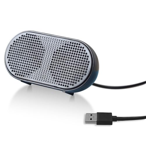 USBミニスピーカー 給電 3W出力 PC ノートパソコン 外付け ステレオスピーカー 小型 コンパクト 有線 即利用 かんたん接続 USBタイプA(1.1/2.0/3.0) 超軽量90g 【2025版】のサムネイル