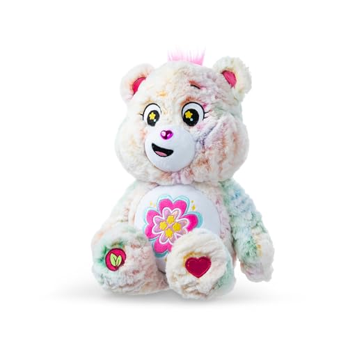 Basic Fun Care Bears 35cm Medium Plush, Blossom Heart Bear (Eco Friendly), Soft Cuddly Toy for Kids & Collectors - Image 2
