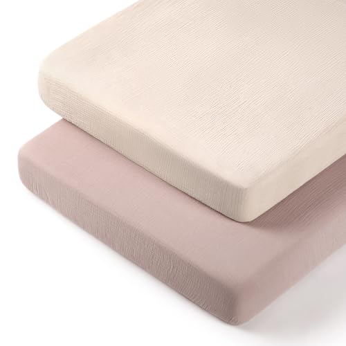 Image of lulumoon Pack N Play Sheets: Soft & Breathable Playard Sheets for Boys and Girls - Fitted for Most Pack N Play and Playard Mattress