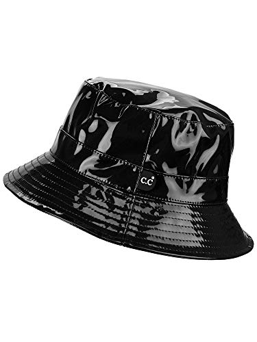 C.C ST2182-BLACK Women'S All Season Foldable Waterproof Rain Bucket Hat thumb #2
