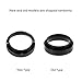 Fdit Espresso Dosing Funnel Aluminum Coffee Dosing Ring Replacement-for 58mm Portafilters ((Black))
