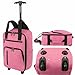 Underseat Cabin Sized Cabin Luggage Trolley Rucksack Backpack 40x25x20cm for Budget Airlines TR-001 (Pink)