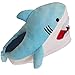 Chaussons Dinosaure Dauphin Chaussons animaux drole Chaussons femme homme hiver maison Pantoufles enfants plus âgés chaudes Peluche Dessin animé adulte Chaussures coton (35/38, Blue, numeric_35)