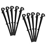 LIFKICH 20 Stück Dachrinnenbefestigungsclips Kunststoff Dachrinnenhaken Fixierung Stabiler Dachrinnenschutzhalter Für Dachrinnenwartung Und Installation Schwarz Universell Für Dachrinnenfilter