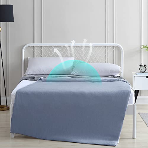 EXQ Home Weighted Blanket Cover 48x72 -Twin Size Premium Soft for Weighted Blanket with Zipper,Machine Washable Duvet Cover (Dark Blue,Duvet Cover Only)