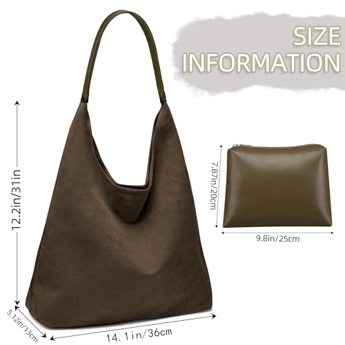 Gipvv Boho Slouchy Suede Tote