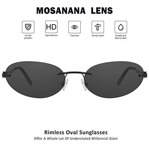 mosanana Y2K Oval Sunglasses for Women and Men Mod. Hacker2