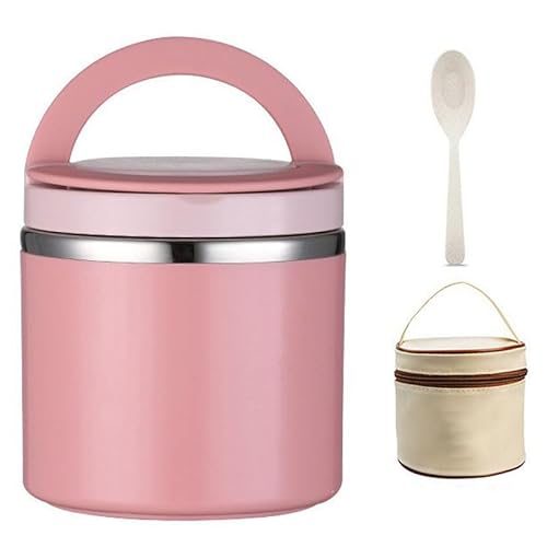 �����`�W���[ �ۉ��ٓ��� �X�[�v�W���[ �ǂ�Ԃ�ٓ��� �^��f�M �ۉ��ۗ� 630ml/1000ml �X�v�[�� �ۉ��o�b�O�t�� �L���݌v �������ȒP (1000ml,�s���N) [���s�A���i]