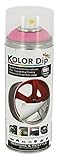 Color Rojo Fluor Kolor Dip Spain KD14001 Pintura en Spray con Vinilo Líquido Extraible, Rojo Fluor