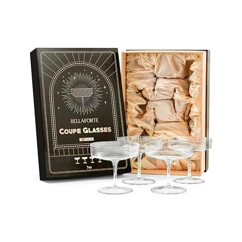 BELLAFORTE Champagne Coupe Glasses Set Cover