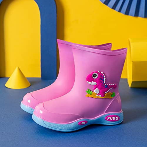 Kids Cartoon Rain Boots Toddler Dinosaur Rain Shoes Waterproof Boots for Boys and Girls Anti Slip Soft Sole Rubber4