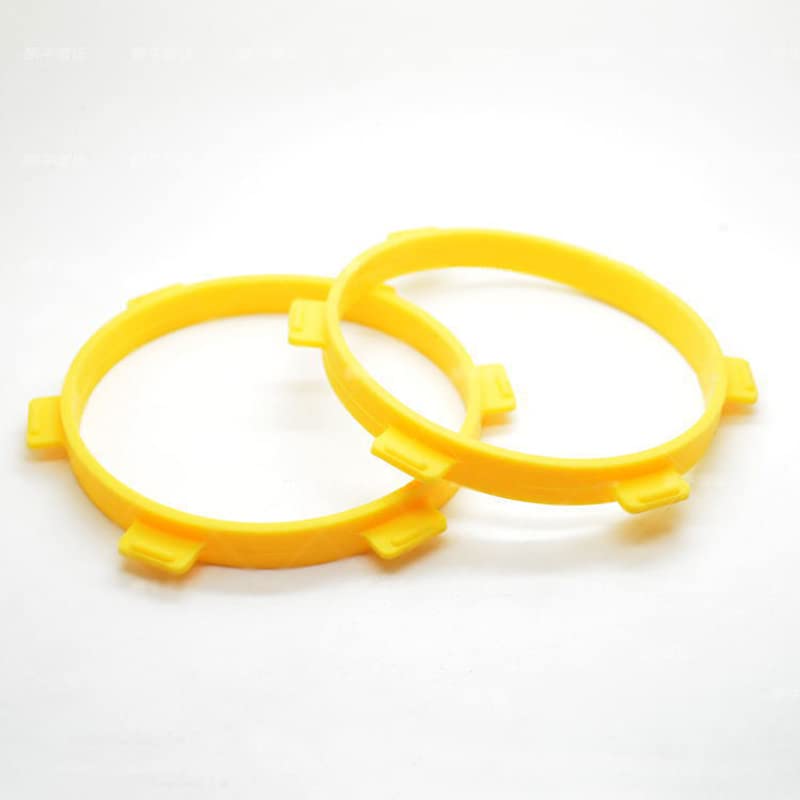 8PC RC Tire Mounting Bands for RC 1/8 Buggy & 1/10 Short Course Truck Remote Control Car Tires Parts Red&Yellow