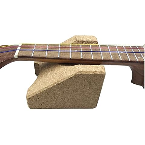 Craymin Guitar Neck Rest Support, Cork Guitar Neck Cradle Support, Luthier Tool Workbench Tool for Strings Instrument Neck Support Repairs Clean Care Cover