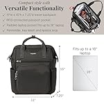 Baggallini Securtex Anti-Theft Windsor Backpack for Travel, Work & College, RFID & Locking Zipper, Up to 16" Laptop - Image 4