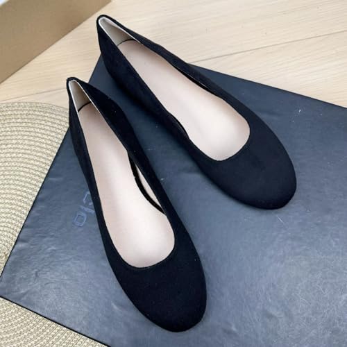 HuangTaiJi Qing Women's Round Toe Ballet Flats Elegant Female Flat Shoes Wedding Party Flats Comfortable Dress Shoes for Women Slip-Ons Loafers2