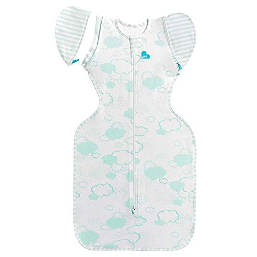 Love To Dream Swaddle UP 50/50 Transition Bag Organic, Mint, Medium, 13-19 lbs, Patented Zip-Off Wings, Gently Help Baby Safely Transition from Being swaddled to arms Free Before Rolling Over Love To Dream Swaddle UP 50/50 Transition Bag Organic, Mint, Medium, 13-19 lbs, Patented Zip-Off Wings, Gently Help Baby Safely Transition from Being swaddled to arms Free Before Rolling Over