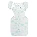 Love To Dream Swaddle UP 50/50 Transition Bag Organic, Mint, Medium, 13-19 lbs, Patented Zip-Off Wings, Gently Help Baby Safely Transition from Being swaddled to arms Free Before Rolling Over