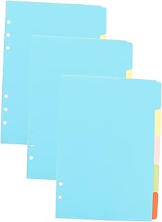 EXQUIMEUBLE 15 Peças Separador De Índice Separador De Página Divisores De Cartão De Índice Divisores De Papel Divisores De Fichário Doméstico Com Abas Notebook Escritório Calendário Divisores