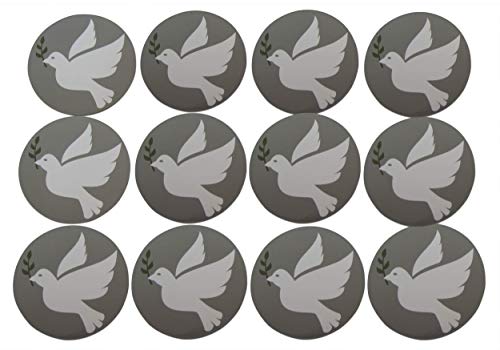 Imanes Decorativos Redondos de 3 pulgadas Novel Merk, Pack 12 miniatura 1