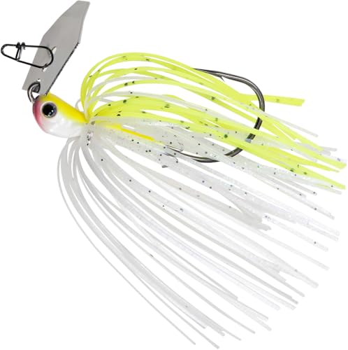 Z-Man ChatterBait Jack Hammer Baby Jack - 1/2 oz - Chartreuse/White, 1/2 oz