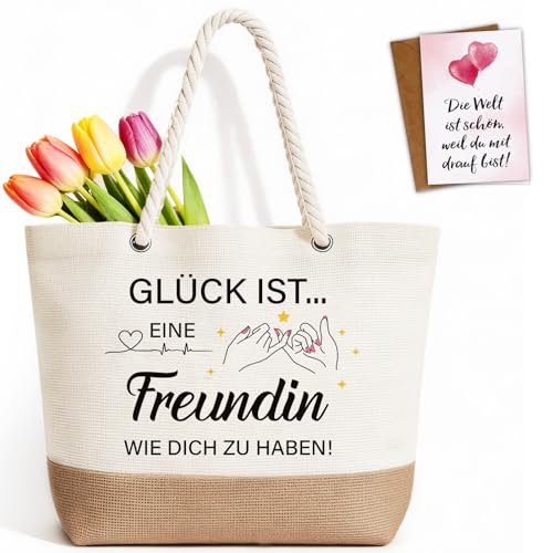 TUZELIYA Beste Freundin Geschenke Tasche - Faltbare Wasserdicht...